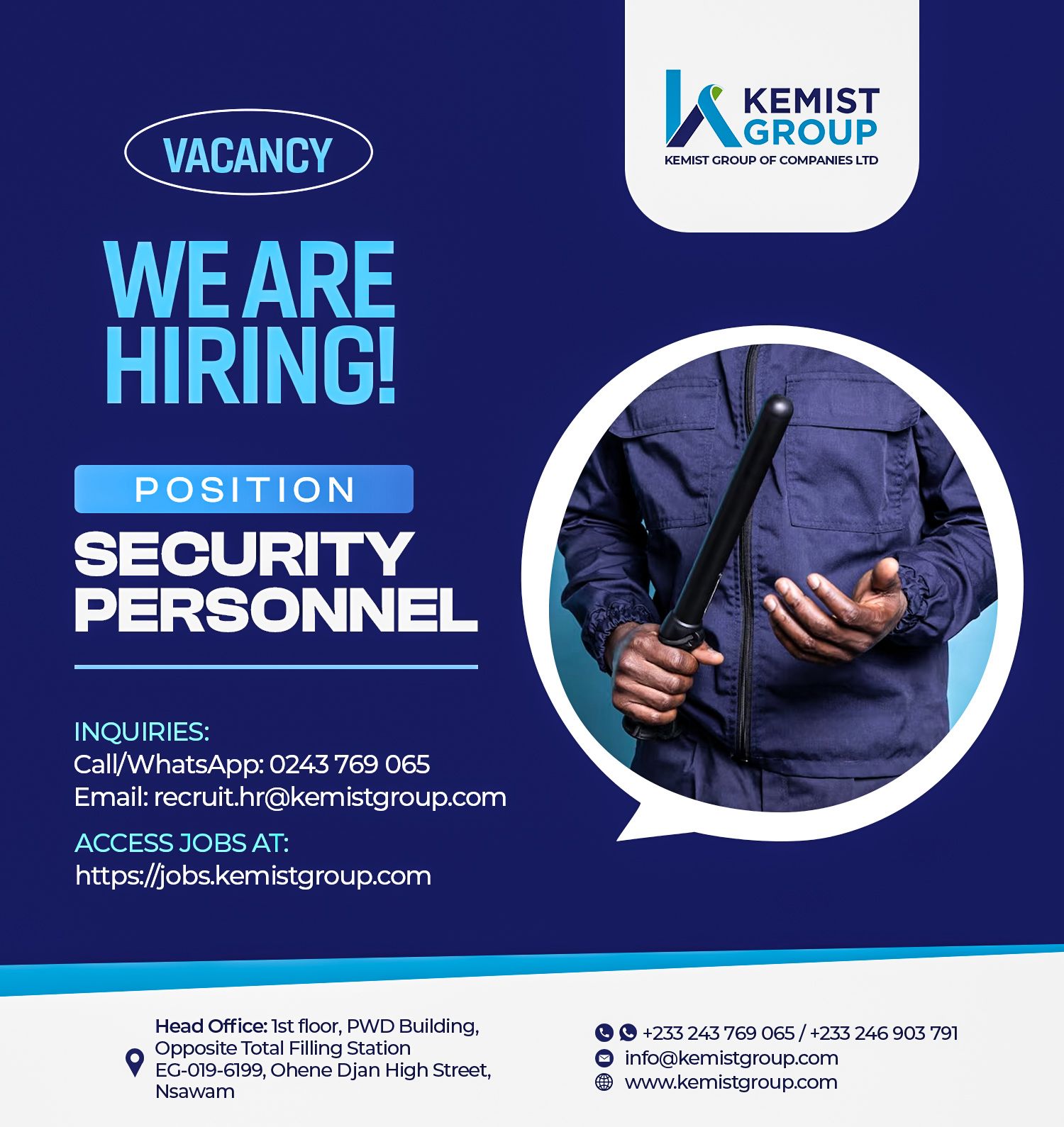 We are Hiring!!!kemist group